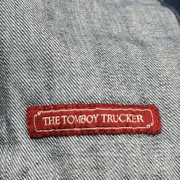 Lucky Brand The Tomboy Trucker Denim Jacket Size Small - Picture 8 of 9